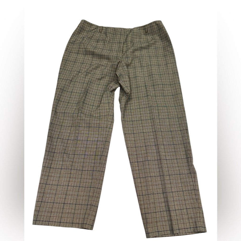 Vintage‎ Talbots plaid dress pants, slacks stretchy size 16 classy office attire